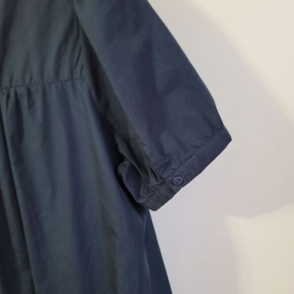 Joh Navy Wrenna Dress with Embroidered Flower Sparkles Size Medium - Picture 6 of 8